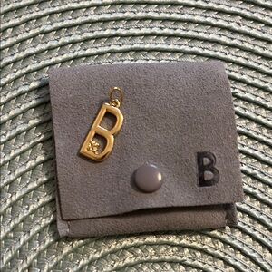 Goldtone Initial B Charm